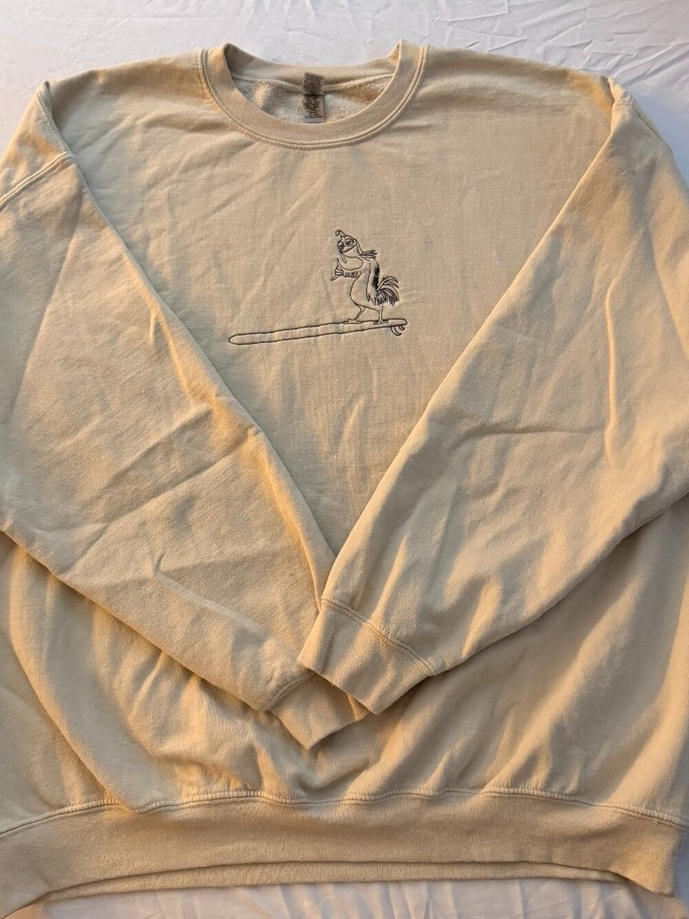 Surf's Up Chicken Joe Embroidered Crewneck Sweatshirt